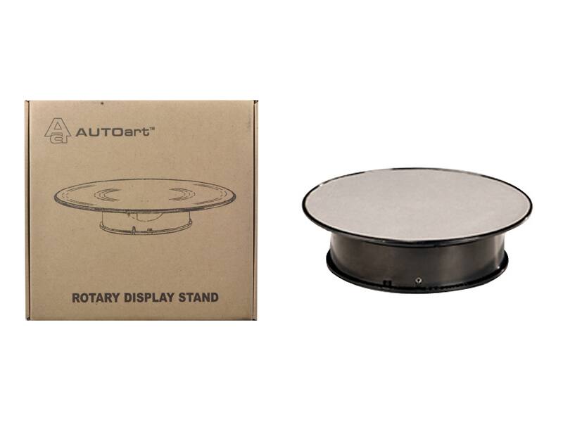 Rotary Display Turn Table 8 Inches with Top 1/43, 1/64, 1/32, 1/24 by Autoart - Silver