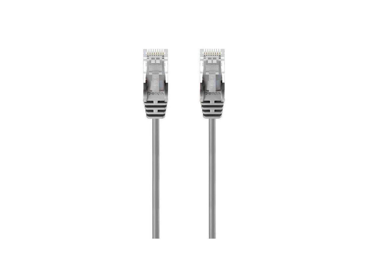Alt View 1. Belkin - Belkin 20ft CAT6 Slim Gigabit Snagless UTP Ethernet Cable Gray Model CE001B20-S.
