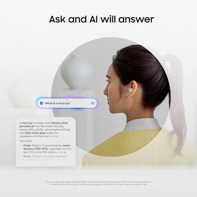 Samsung Galaxy Buds4 Pro Wireless Earbud Headphones White SM Samsung Galaxy Buds4 Pro Wireless Earbud Headphones White SM