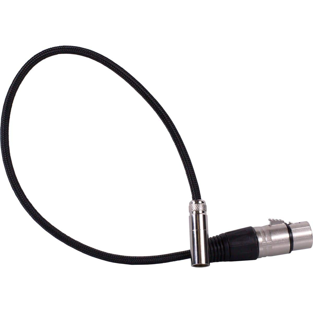 Blackhawk Cables - 16" Mini-XLR Male to XLR Female Audio Cable, Black