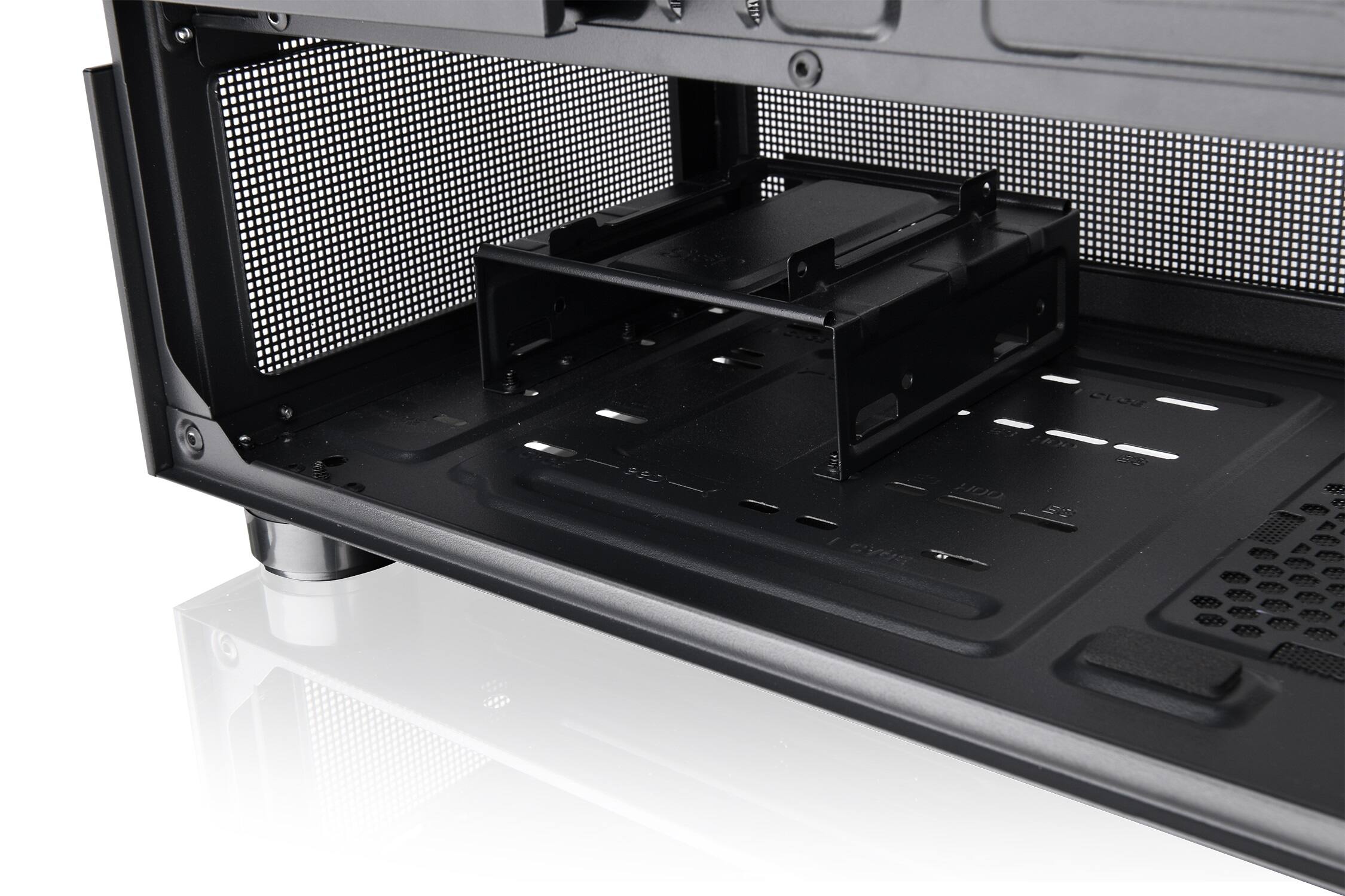 Alt View 4. Thermaltake - View 170 TG ARGB Micro-ATX Mid-Tower PC Case - Black.