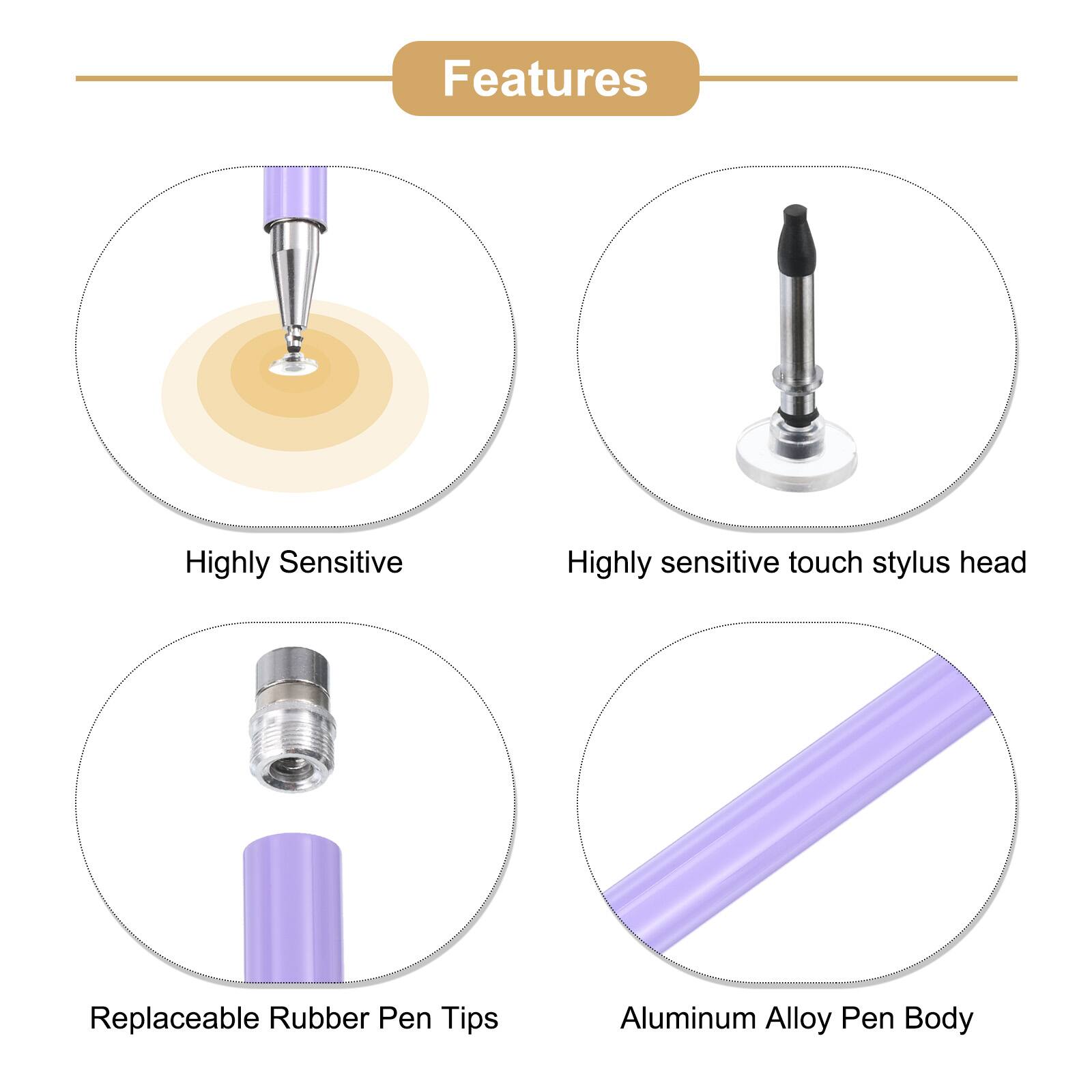 Features

- Highly Sensitive
- Highly sensitive touch stylus head
- Replaceable Rubber Pen Tips
- Aluminum Alloy Pen Body