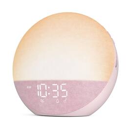 Dazzed Corner - Sunrise Alarm Clock with White Noise, Bluetooth Speaker - Pink