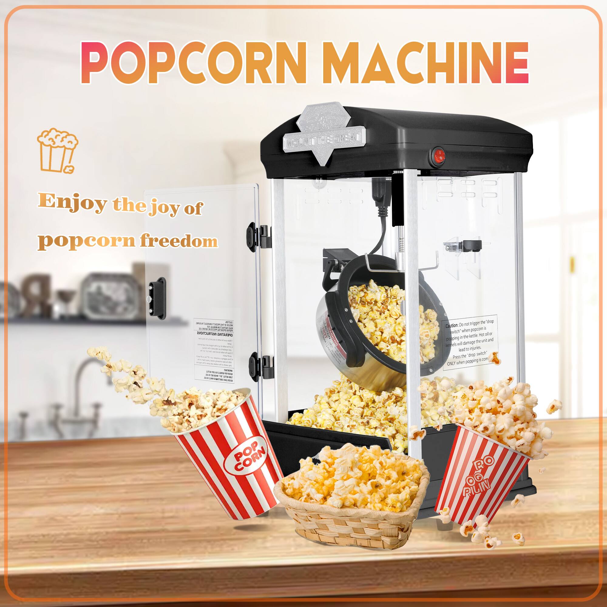 POPCORN MACHINE

Enjoy the joy of popcorn freedom

POPCORN