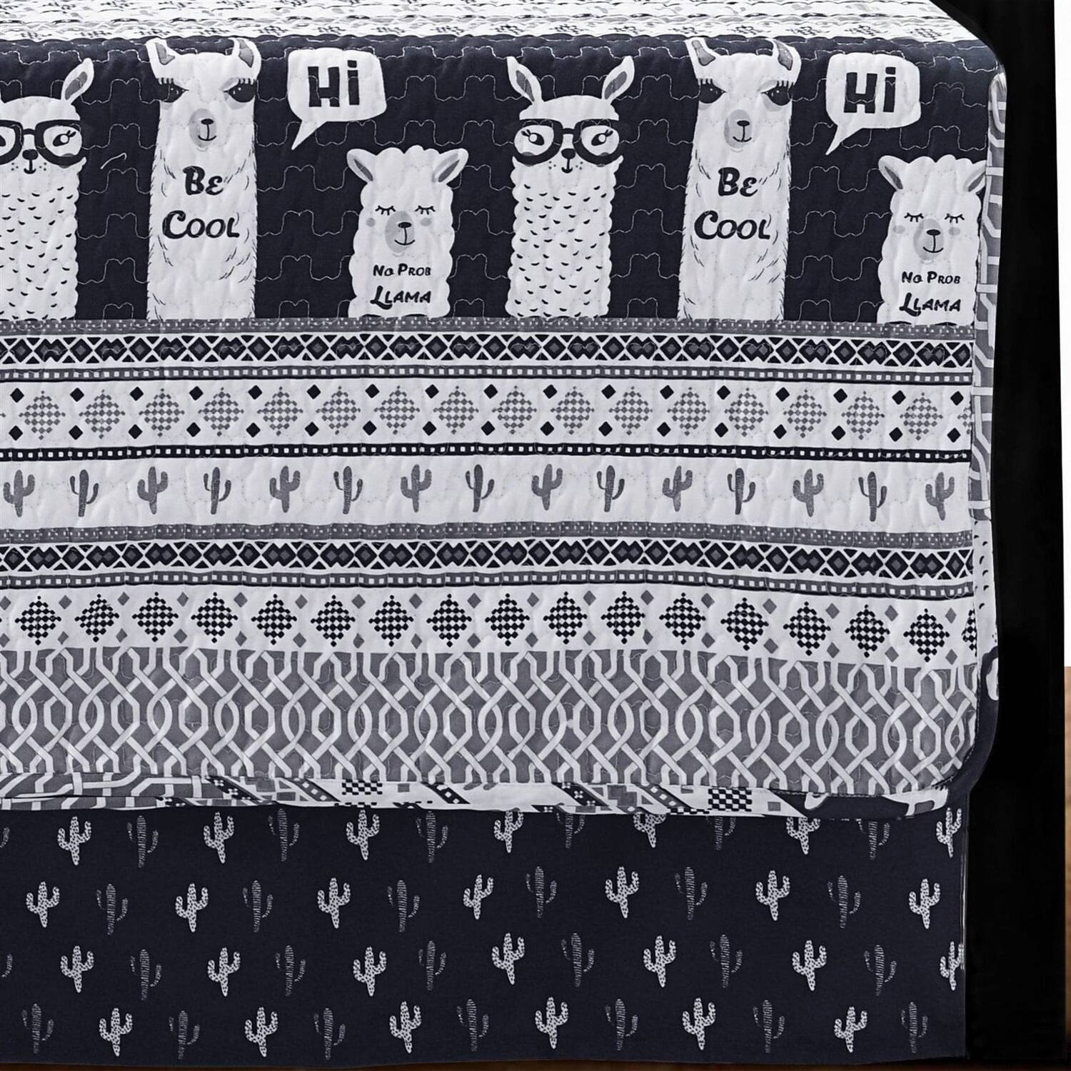 Sure, here is the corrected and grouped text from the image:

- Be Cool
- Hi
- No Prob Llama
- Hi
- Be Cool
- No Prob Llama