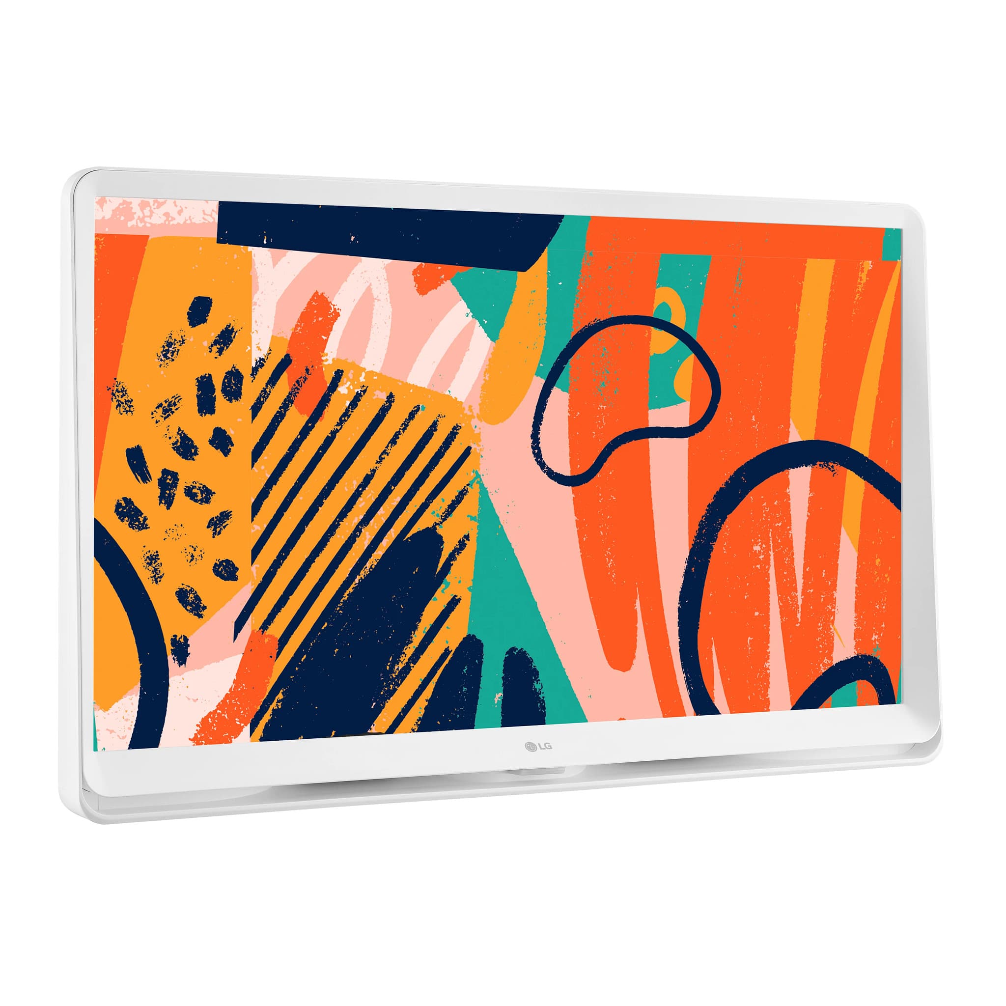 Angle. LG - 27" Class LED Full HD Smart webOS TV with Countertop Design (2022).