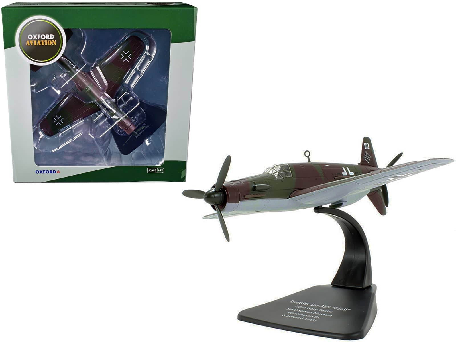"Dornier Do 335 ""Pfeil"" Fighter Plane ""Smithsonian Washington DC"" (Captured 1945) 1/72 Model Airplane by Oxford Diecast" price history on PriceWatchPro