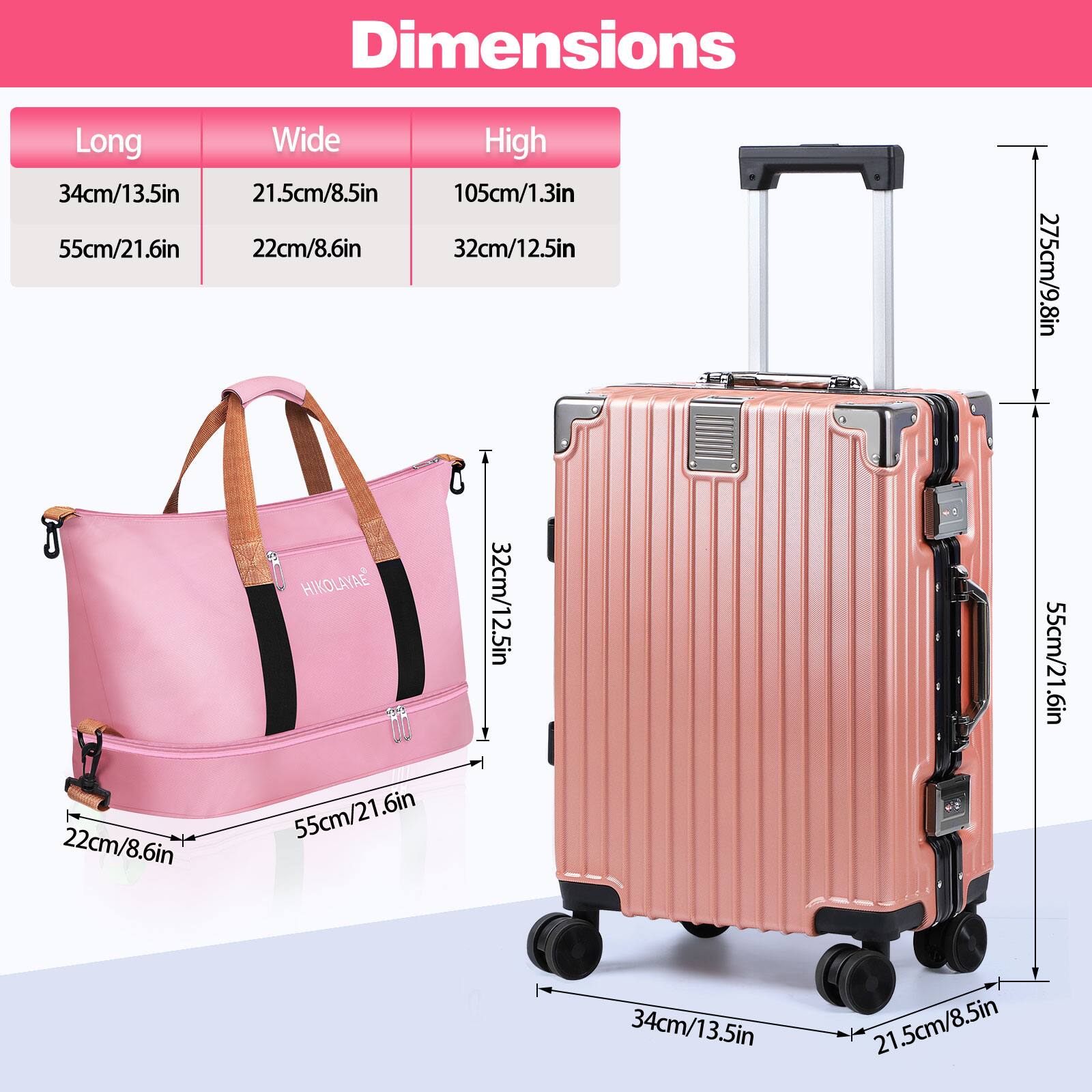 Dimensions

Long
- 34cm/13.5in
- 55cm/21.6in

Wide
- 21.5cm/8.5in
- 22cm/8.6in

High
- 105cm/1.3in
- 32cm/12.5in
- 275cm/9.8in

HIKOLAYAE U
- 32cm/12.5in
- 55cm/21.6in
- 22cm/8.6in
- 55cm/21.6in
- 34cm/13.5in
- 21.5cm/8.5in