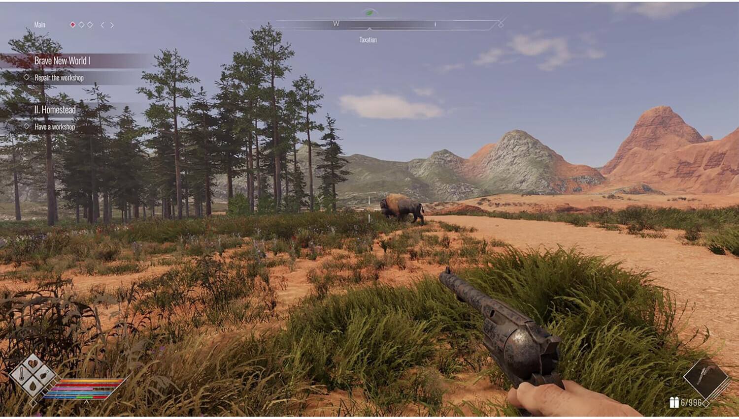 Main  
W  
Taxation  
Brave New World  
I. Repair the workshop  
II. Homestead  
Have a workshop  
6/996