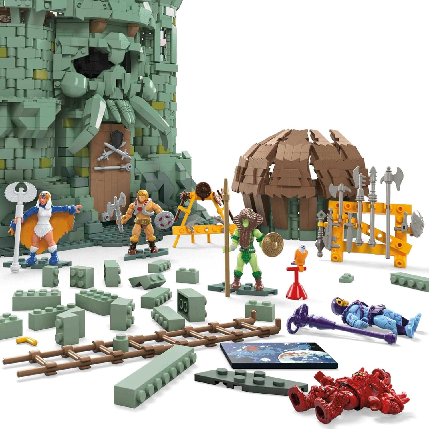 Back. Mattel - Mega Construx Masters of the Universe Castle Grayskull Building Set.