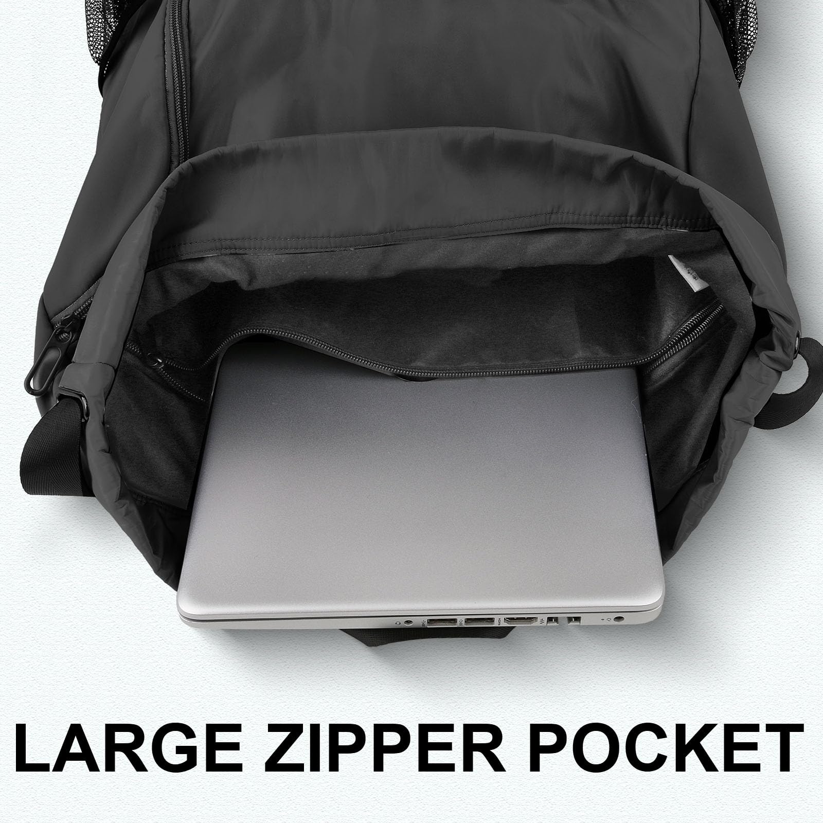 Pacoar Cade Drawstring Backpack With Mesh Pockets String Gym Bag ...