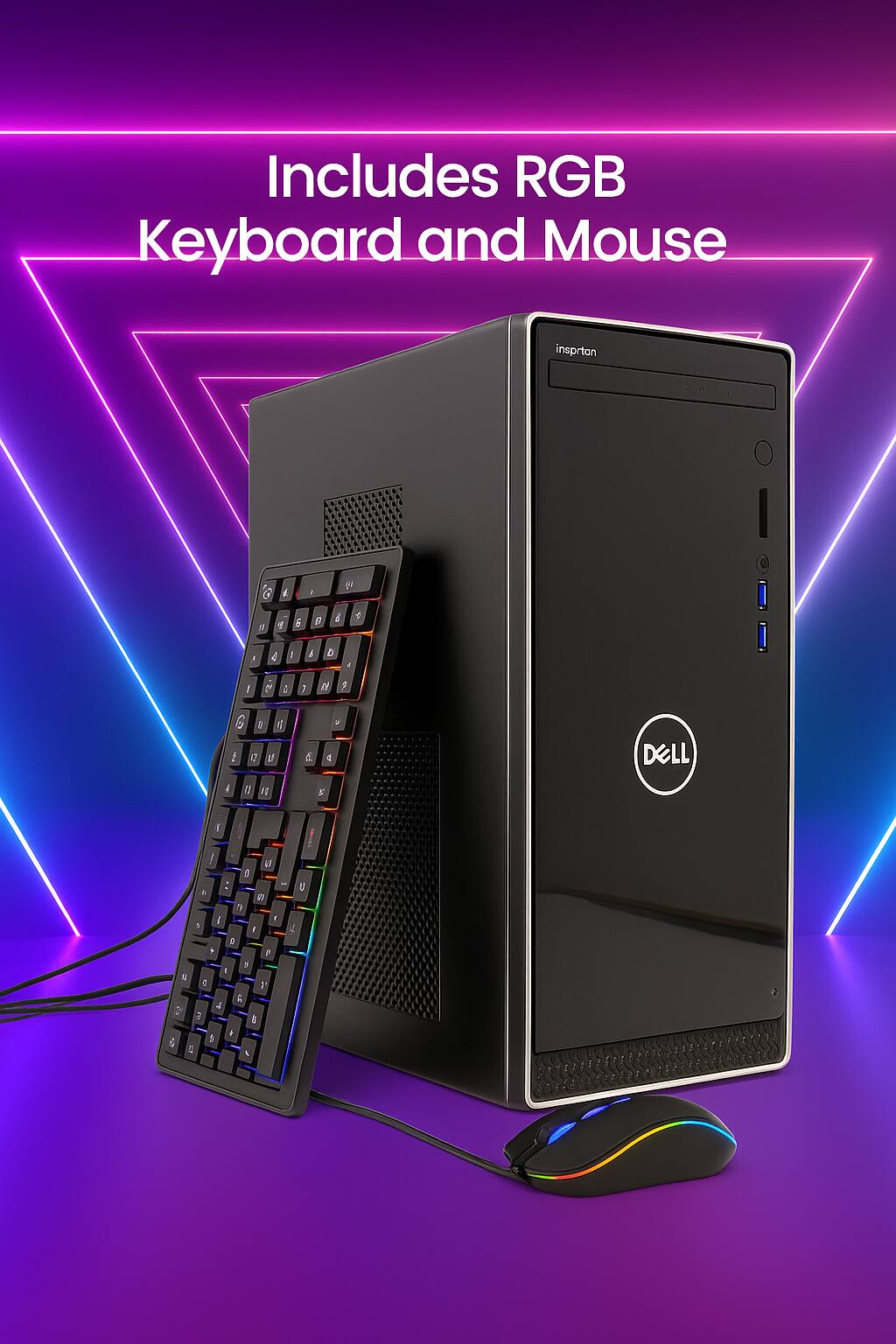 Includes RGB Keyboard and Mouse