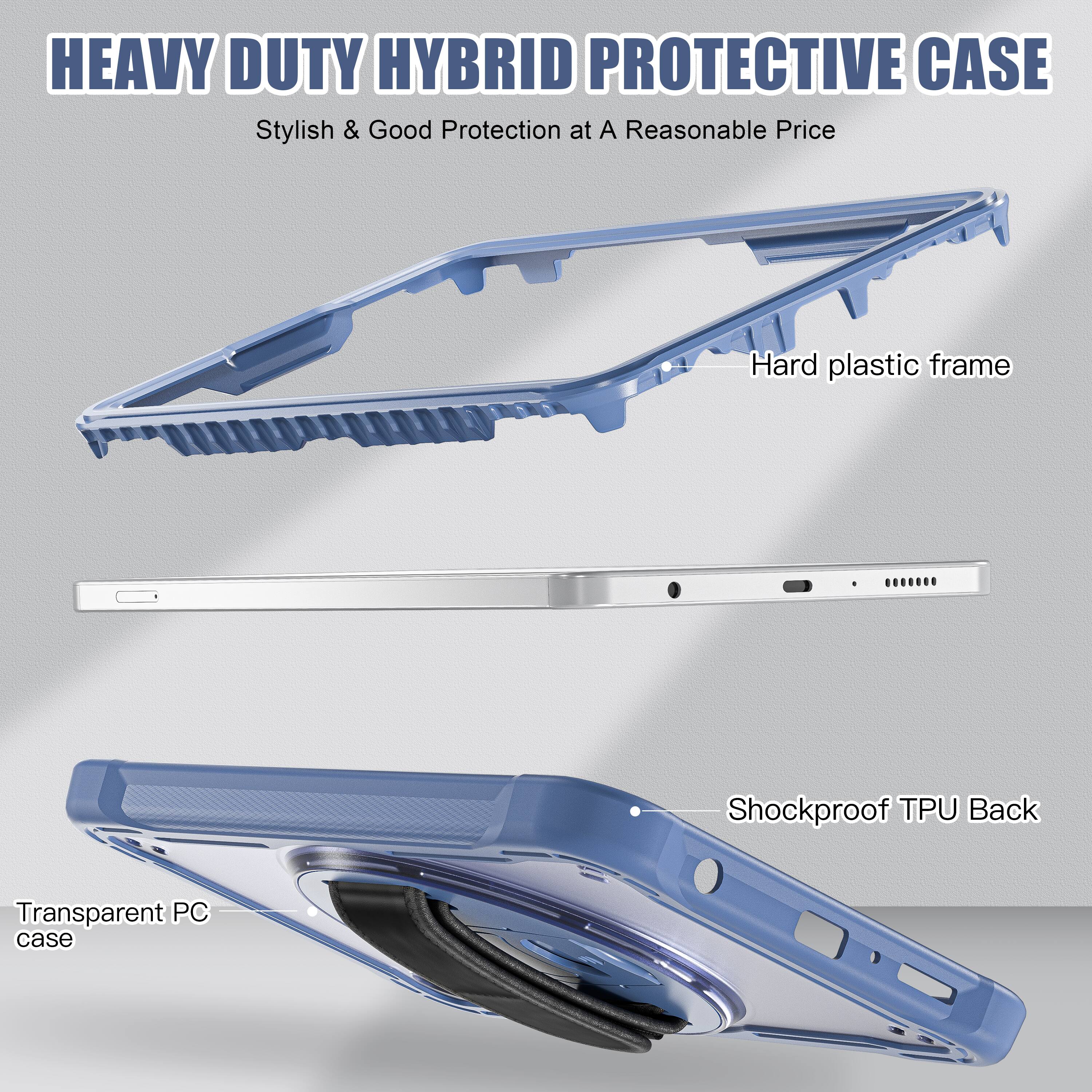 HEAVY DUTY HYBRID PROTECTIVE CASE  
Stylish & Good Protection at A Reasonable Price  

Hard plastic frame  
Shockproof TPU Back  
Transparent PC case
