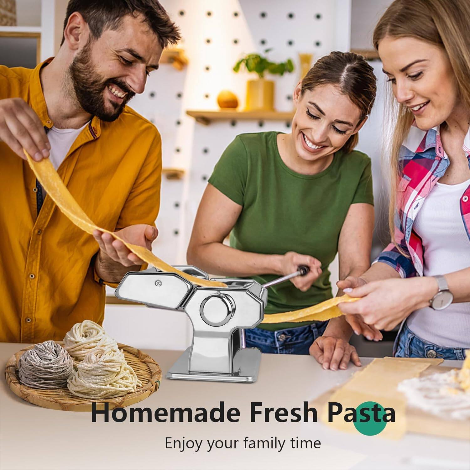 Homemade Fresh Pasta  
Enjoy your family time
