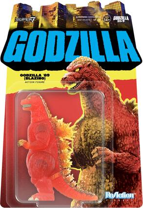 A WARNING: CHOKING HAZARD AGES 14+ ADULT COLLECTIBLE - NOT A TOY
GODZILLA '89 (BLAZING) ACTION FIGURE
ReAction FIGURES