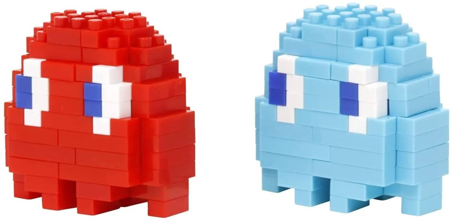 Alt View 1. PopMarket - Nanoblock - Pac-Man - Character Collection - Blinky & Inky Building Kit   - Collectibles - Multicolor.