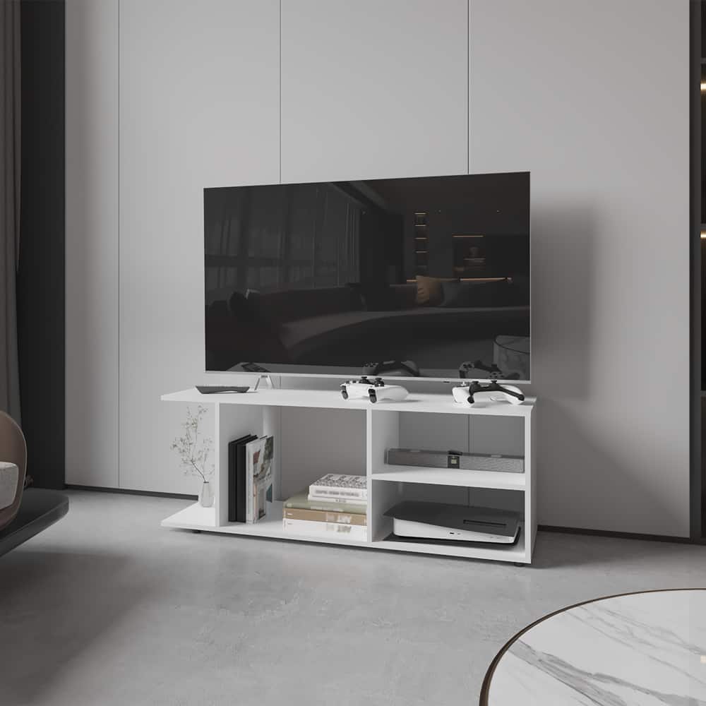 APRILSOUL - Entertainment Center Barton Living Room - White