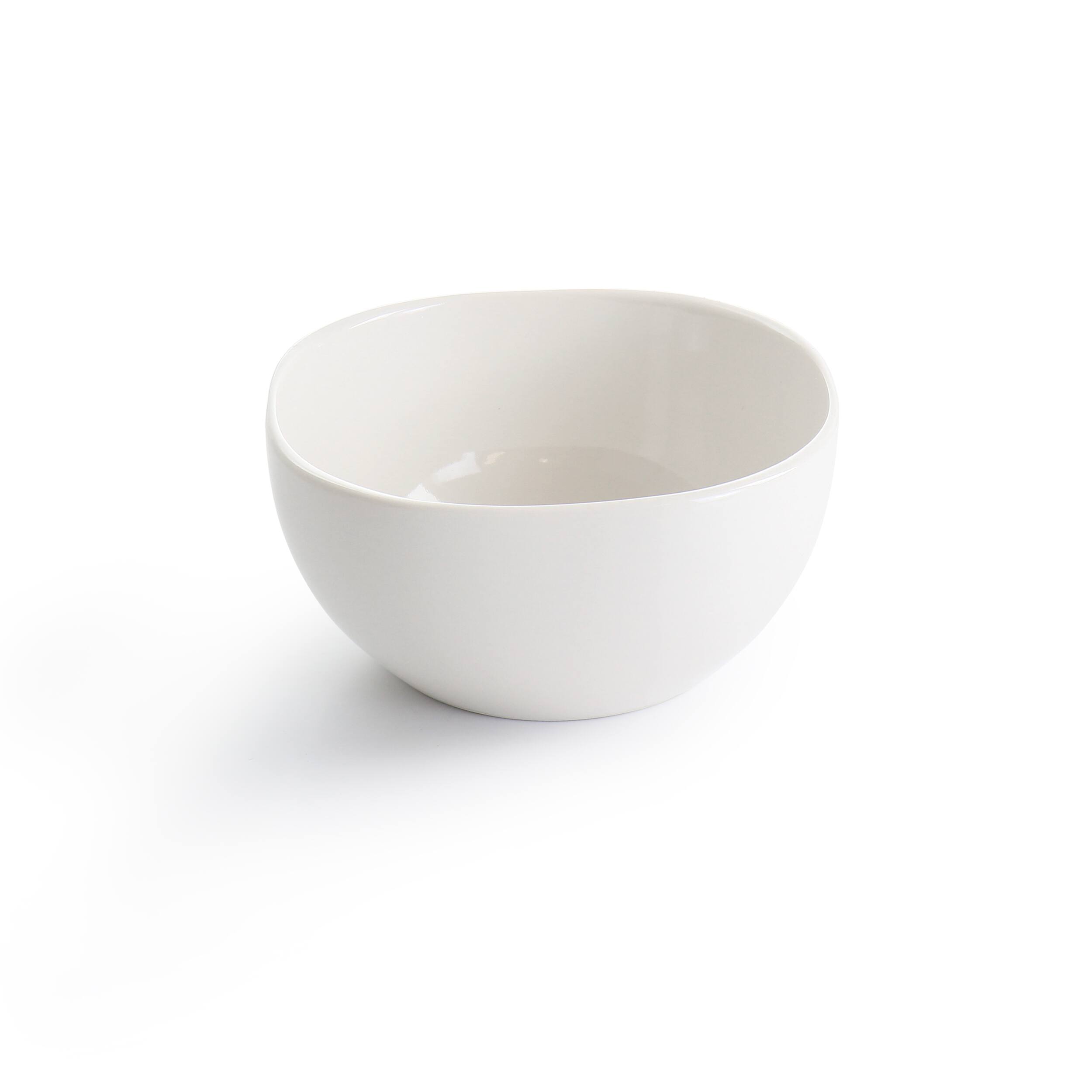 Alt View 4. Gibson - Gibson Elite Soho Lounge 16 Piece Square Fine Ceramic Dinnerware Set in White - White.