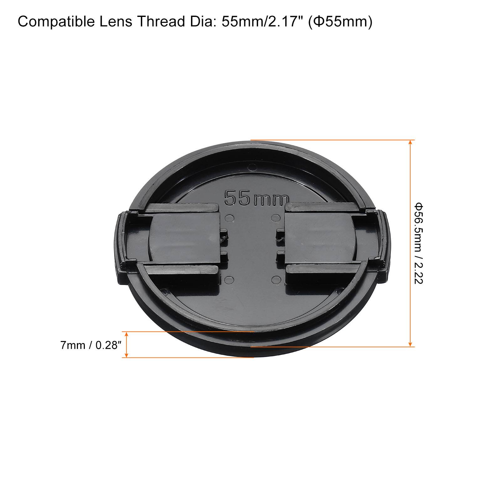 Compatible Lens Thread Dia: 55mm/2.17" (Φ55mm)  
55 mm  
56.5mm / 2.22"  
7mm / 0.28"