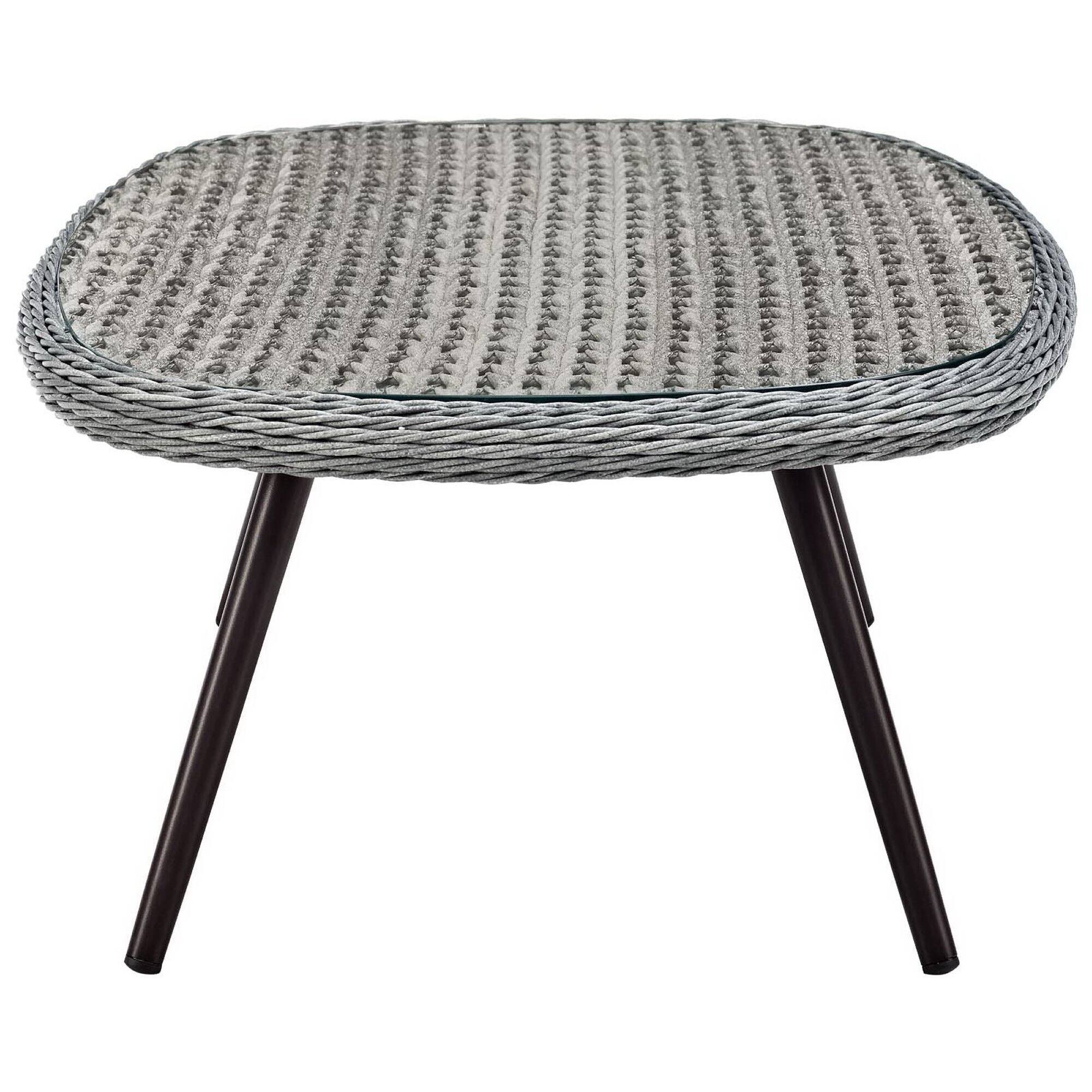 Back. Modway - Endeavor Outdoor Patio Wicker Rattan Coffee Table by Modway - Gray.