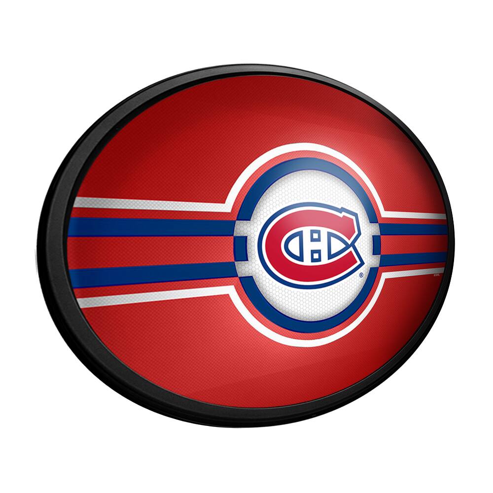 Alt View 1. The Fan-Brand - Montreal Canadiens 18'' x 14'' Team Color Slimline Illuminated Wall Sign - Multicolor.