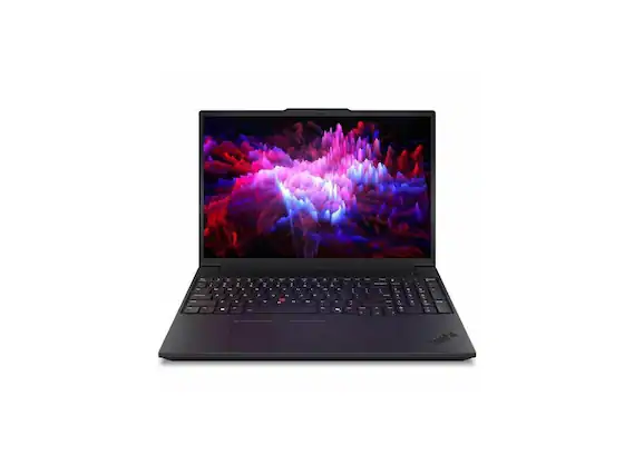 Front. Lenovo - Lenovo ThinkPad P16v G3 16" - Intel Core Ultra 265H - 32GB - 1TB SSD - Win 11 Pro - RTX Pro 1000 8GB - Wi-Fi 7 - Black.