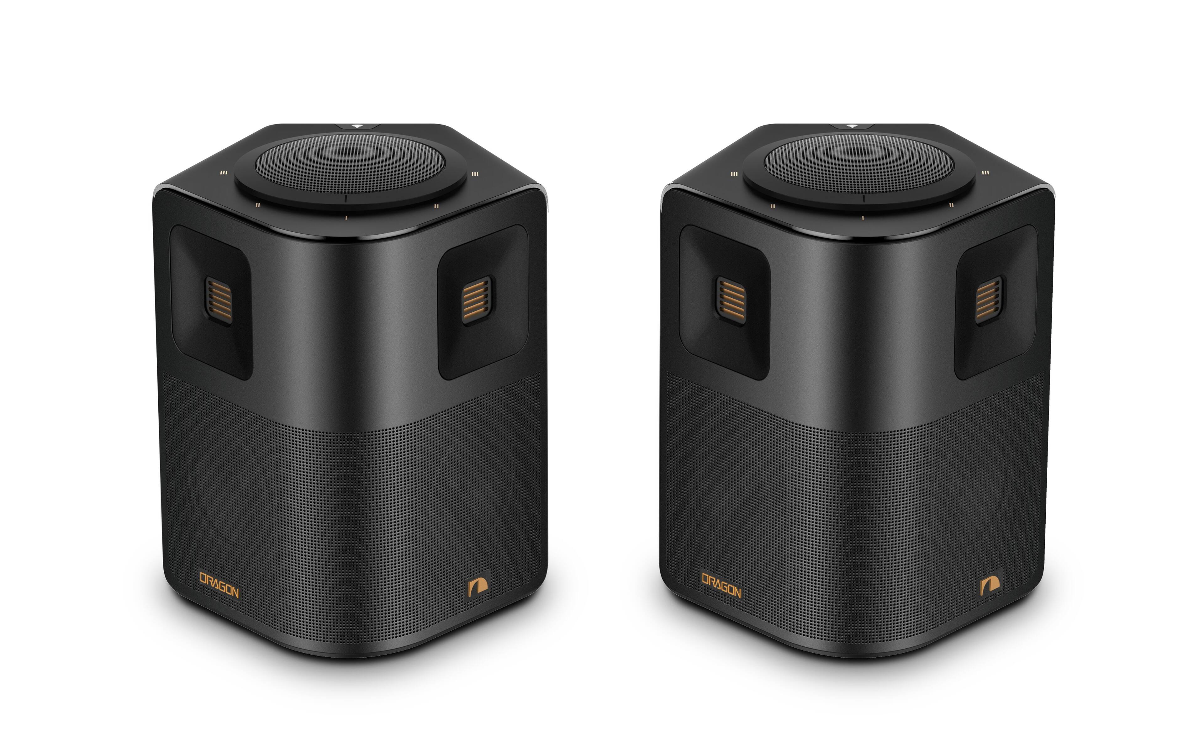 The text on the image reads "2 Dragon Dragon." This is a repetition of the same word twice, which is incorrect. The correct text should be "2 Dragon speakers."