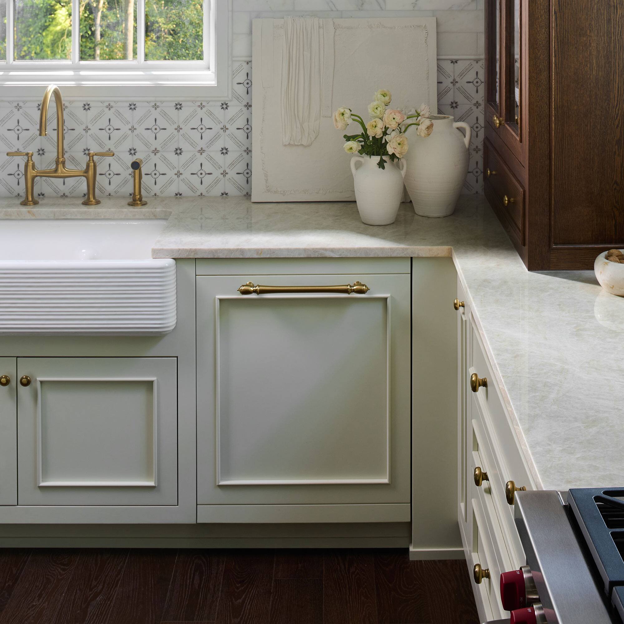 Alt View 3. Rev-A-Shelf - Rev-A-Shelf Trim to Fit Shallow Drawer Organizer, 33.13" x 22", 4WUTCT-36SH-1 - Light Brown.