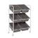 Angle. Honey-Can-Do - 6-Bin Rolling Storage or Craft Cart - Gray/White.