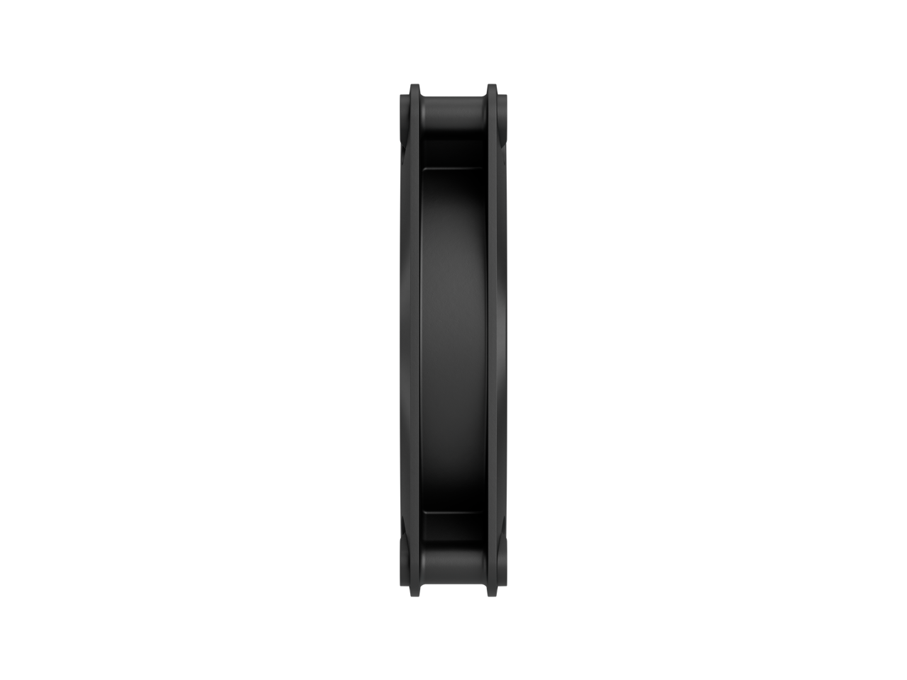 Alt View 6. Fractal Design - Fractal Design Dynamic 3 120mm ARGB Black PWM Fan 3-Pack, Rifle Bearing, 7-Blade, Daisy-Chain, 350-2200 RPM - Black.