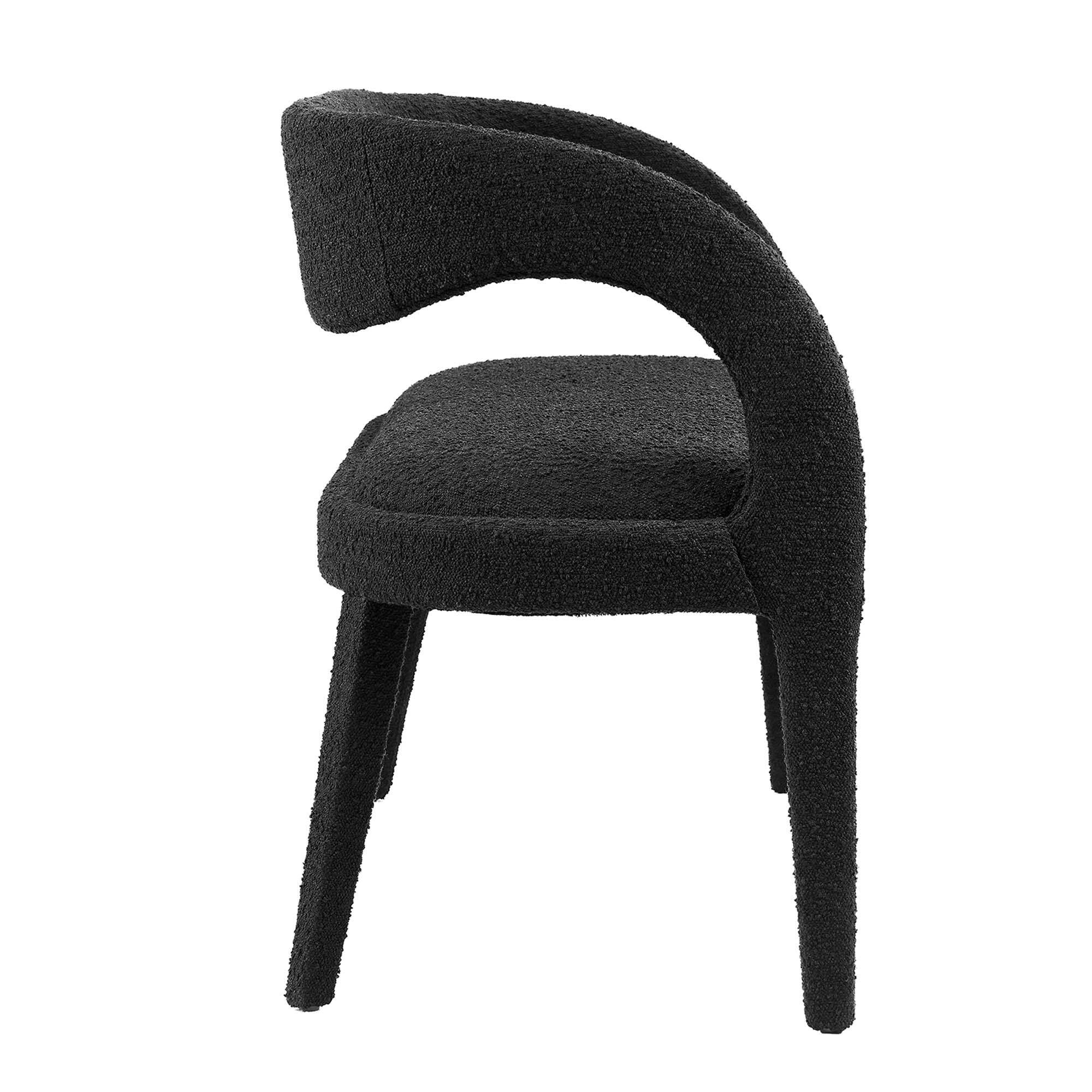 Back. Modway - Pinnacle Boucle Fabric Accent Bench by Modway - Black.