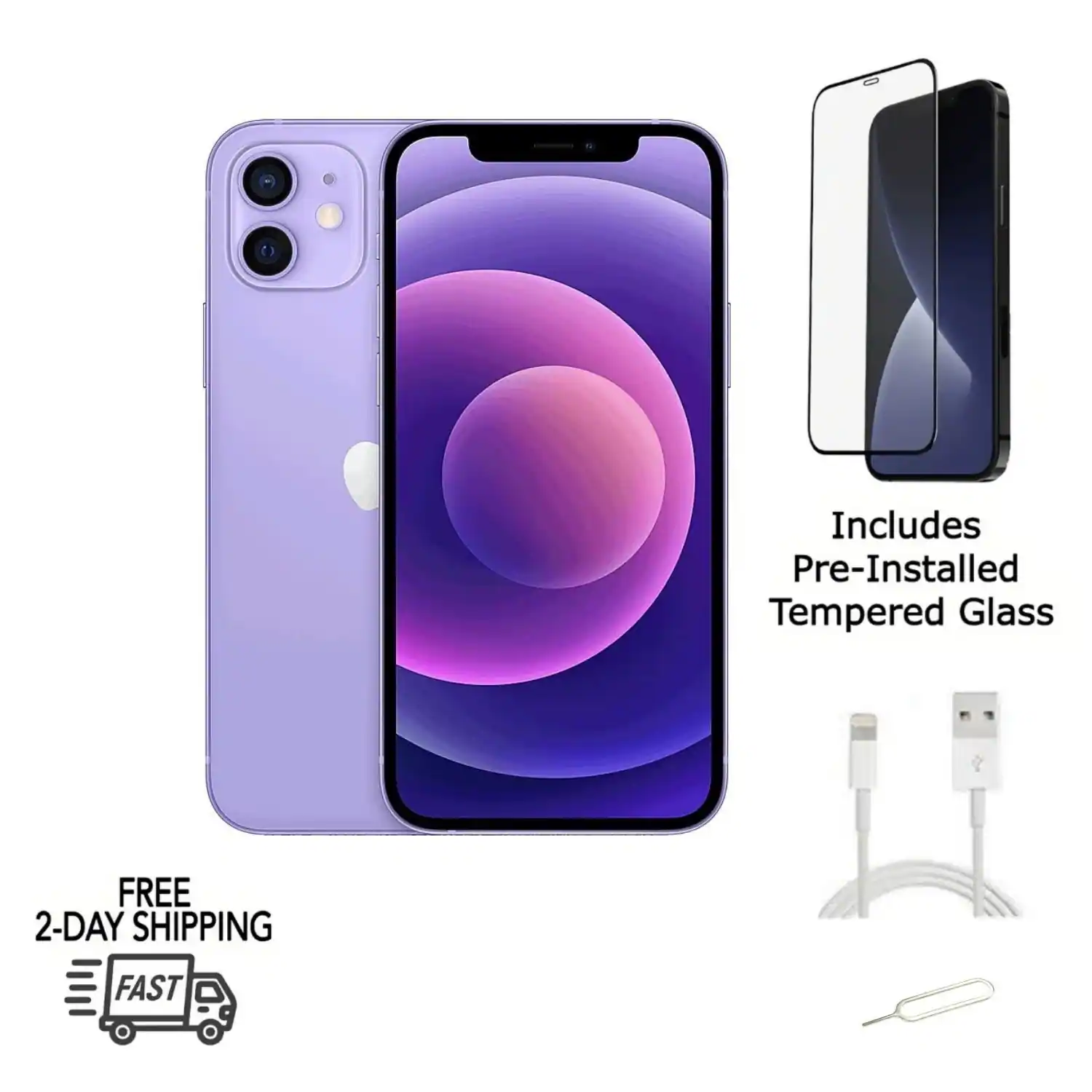 Includes Pre-Installed Tempered Glass  
FREE 2-DAY SHIPPING FAST