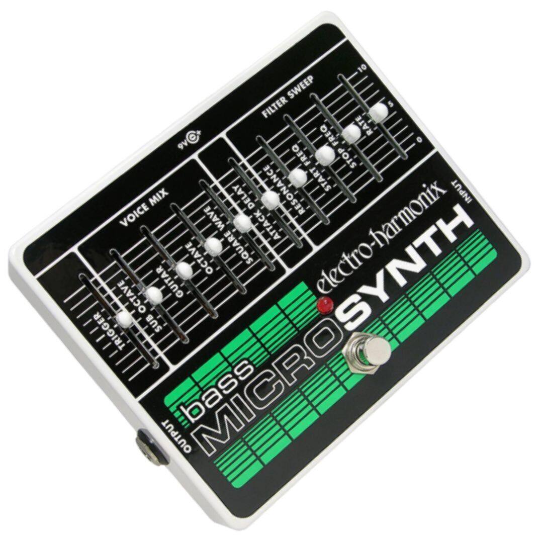 10 SWEEP FILTER 5 FREQ RATE - o 9V FREQ STOP RESONANCE START INPUT MIX DELAY VOICE WAVE ATTACK OCTAVE GUITAR OCTAVE SQUARE electro-harmonix TRIGGER SUB MICROSYNTH bass OUTPUT