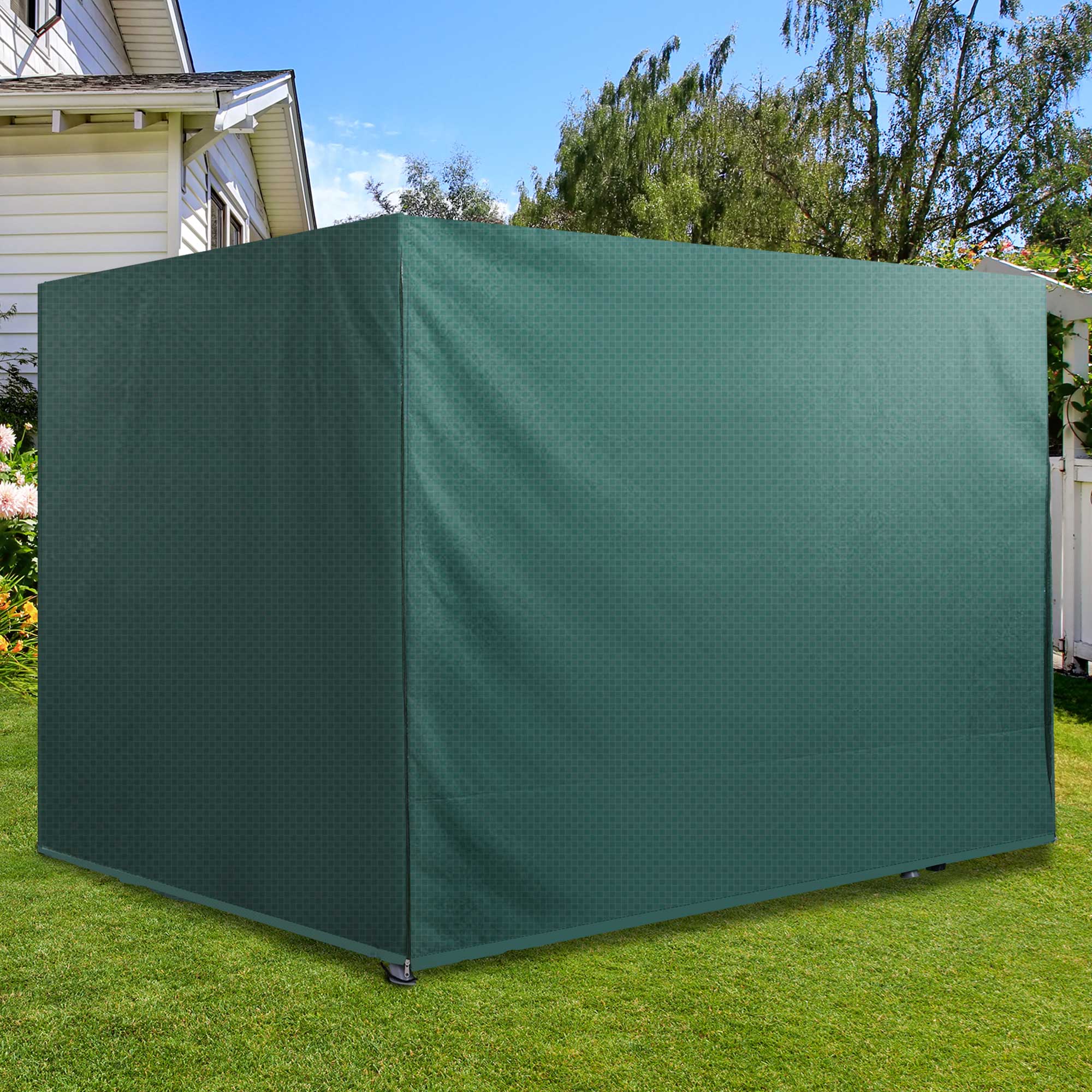 Alt View 8. Outsunny - Patio Swing Cover, Outdoor Garden Furniture Protection Hammock Cover Waterproof 85" X 61" X 59".
