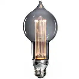 Next Glow - Drop Style LED Light Bulb 3.5-watts, 2,200K Dimmable Medium Screw (E26) Base - Smokey