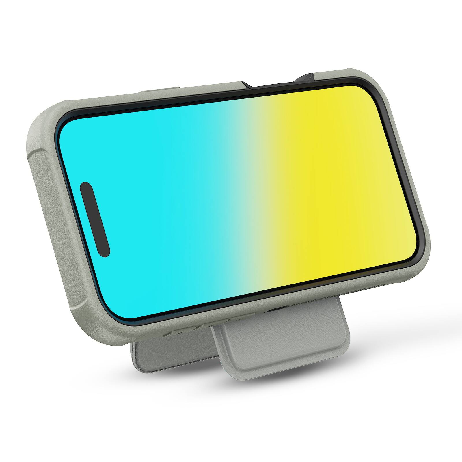 Alt View 2. Mybat Pro - Maverick Series Rogue Edition MagSafe Case and MagStash Wallet Folio for iPhone 17 Pro Max - Gray.