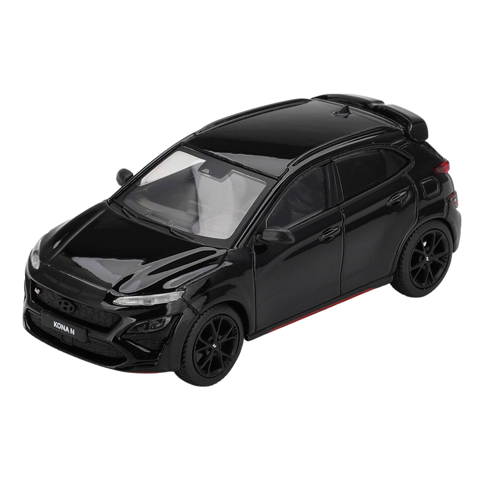 Alt View 3. True Scale Miniatures - Hyundai Kona N Phantom Black Limited Edition 1/64 Diecast Model Car by Mini GT.