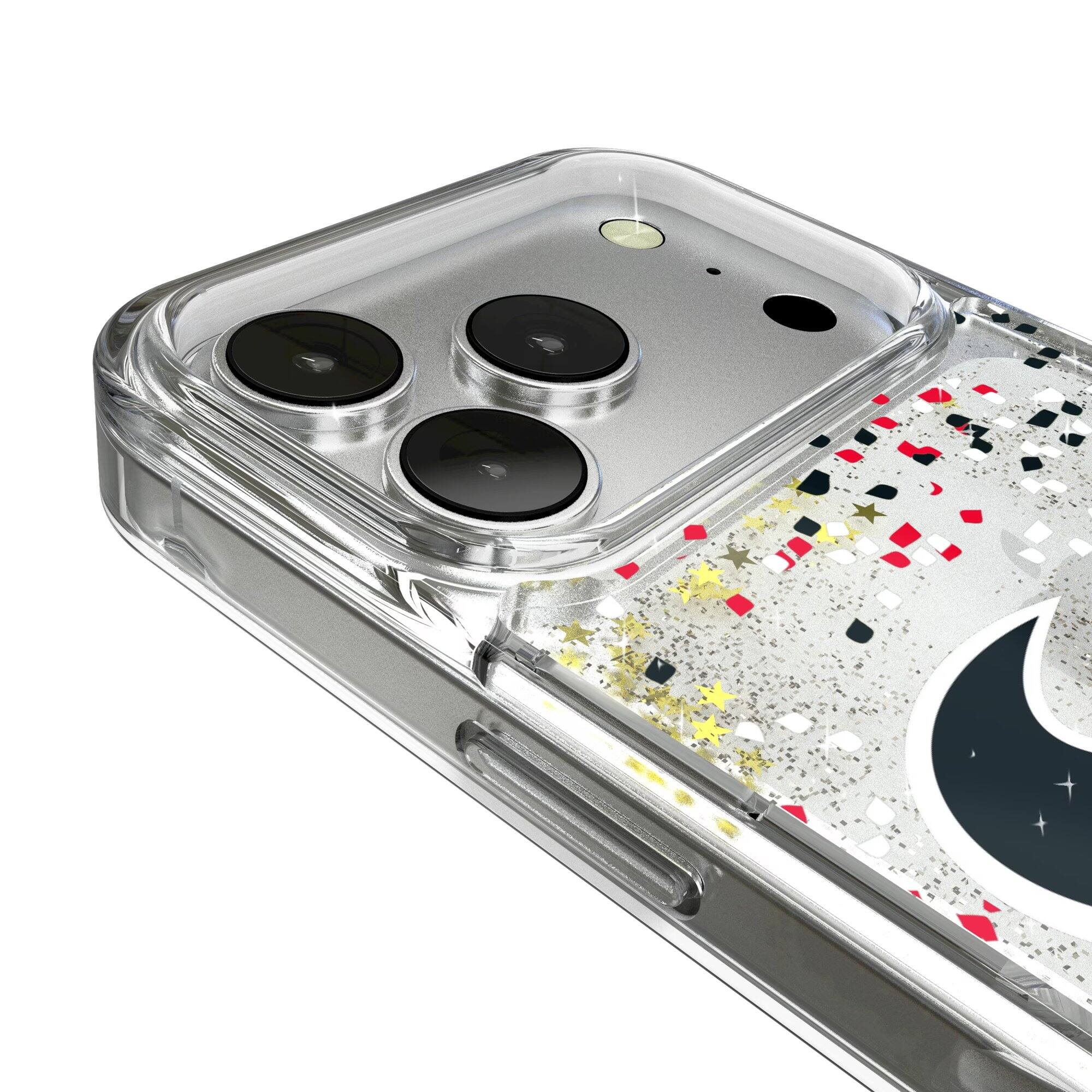 Alt View 2. Keyscaper - iPhone Glitter Case with Confetti Design - 16 Pro - Multicolor.