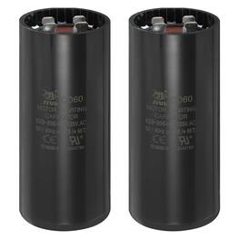 Unique Bargains - 2pcs CD60 Capacitor 829-995 Mfd, 125 VAC Run Motor Start for Electric Fan/Well Pump