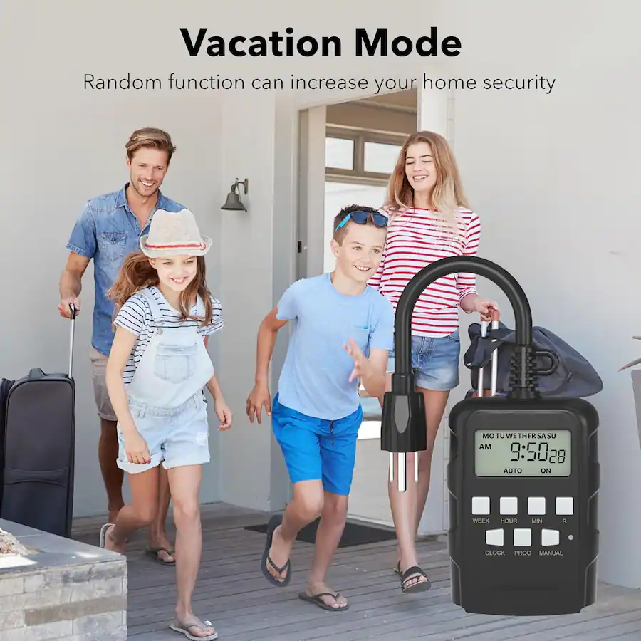 BN LINK 7 Day Outdoor Heavy Duty Digital Programmable Timer, Dual ...