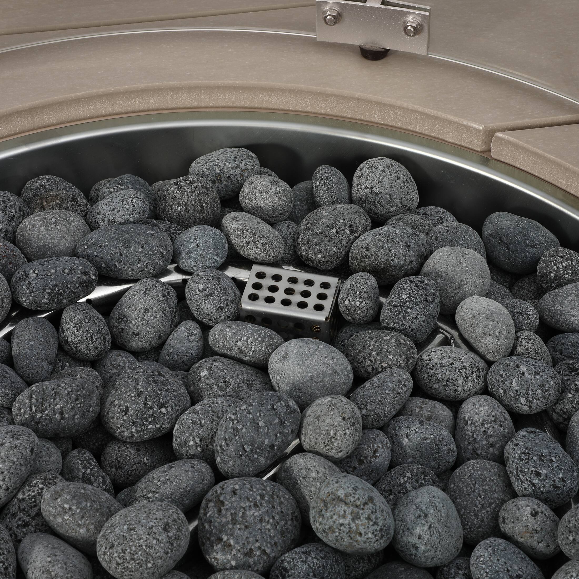 Alt View 4. WestinTrends - WestinTrends Helios Modern Outdoor Patio Propane 42" Square Fire Pit Table.
