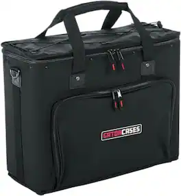 Gator - 4U Lightweight Portable Rack Bag with 14-Inch Depth, Plywood Interior and Shoulder Strap