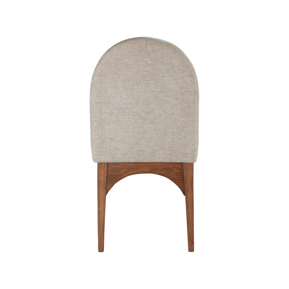 Alt View 1. Meridian Furniture - Waldorf Beige Chenille Fabric Dining Chair - Beige.