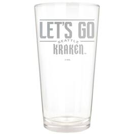 Great American Products - Seattle Kraken Etched 16oz. Rally Cry Pint Glass - Multicolor