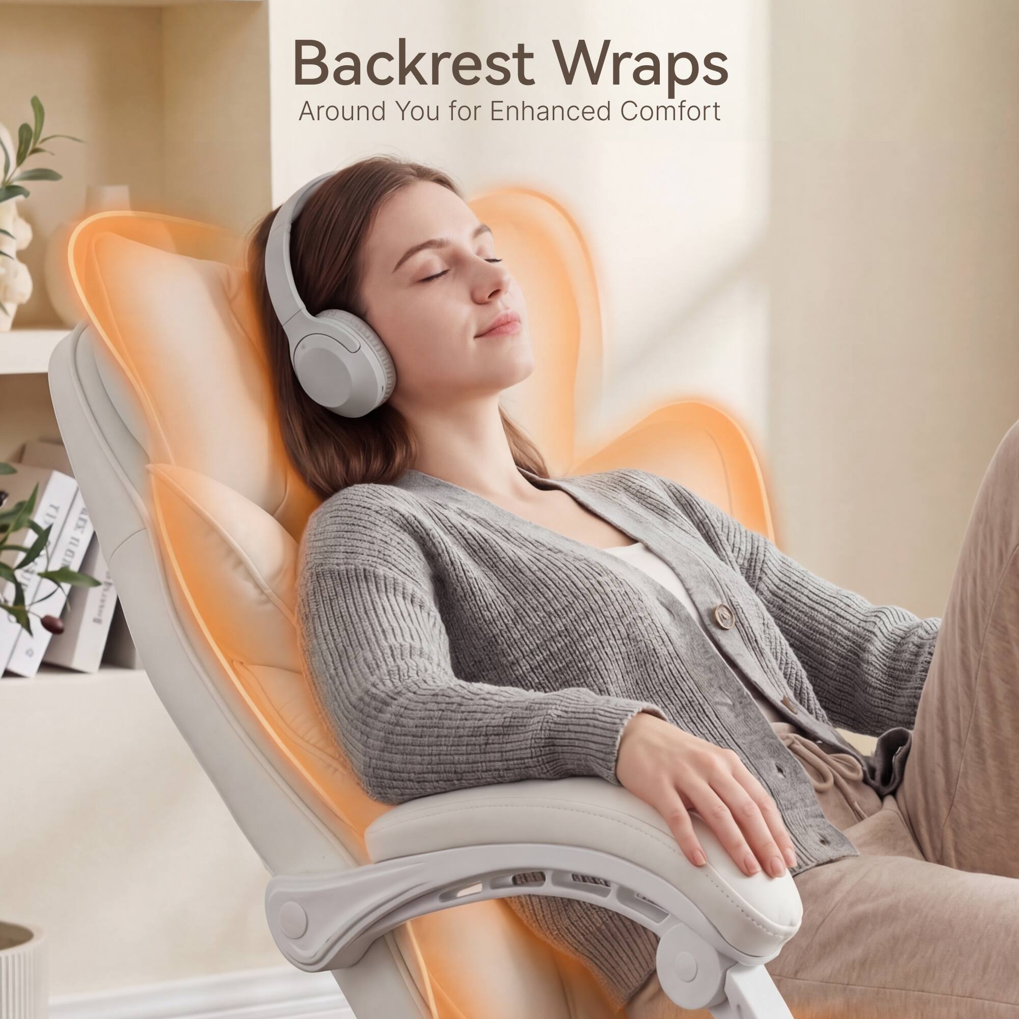 Backrest Wraps Around You for Enhanced Comfort