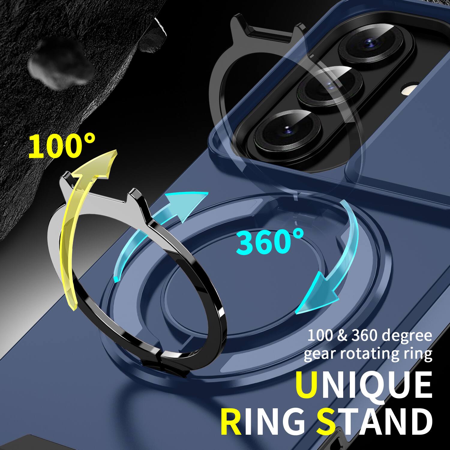 100
360
100 & 360 degree gear rotating ring UNIQUE RING STAND