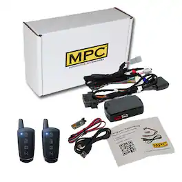 MPC - Long Range 4 Button 2 Way Remote Start For 2017 Chrysler Pacifica - Plug-n-Play - Black