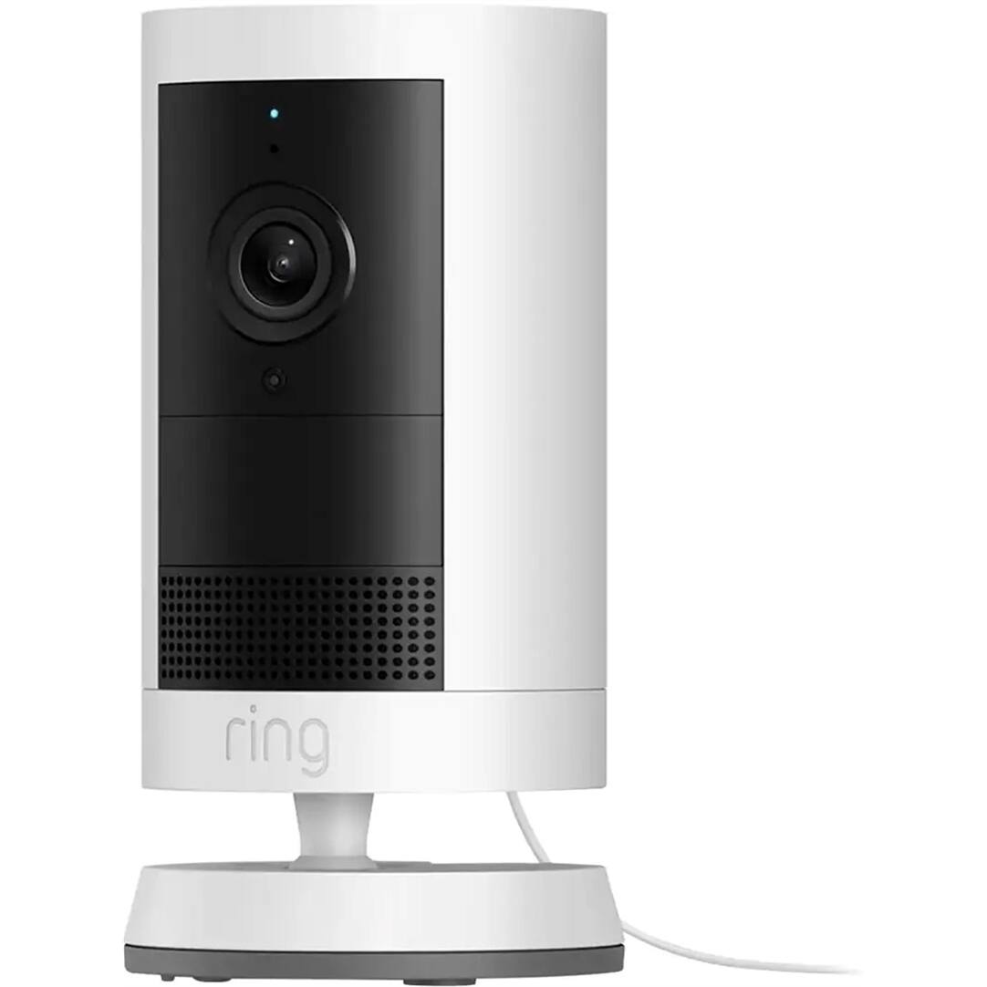 Angle. Ring - Ring Outdoor Cam Plus, Plug-In, Wide-Angle 2K Video with Ring Vision - White.