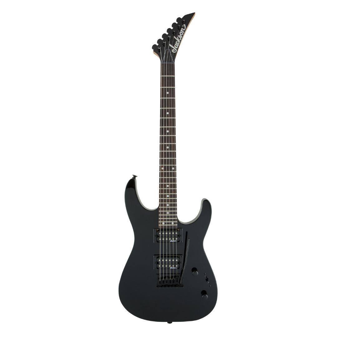 Front. Jackson - Jackson JS Series Dinky JS12, Gloss Black Electric Guitar.