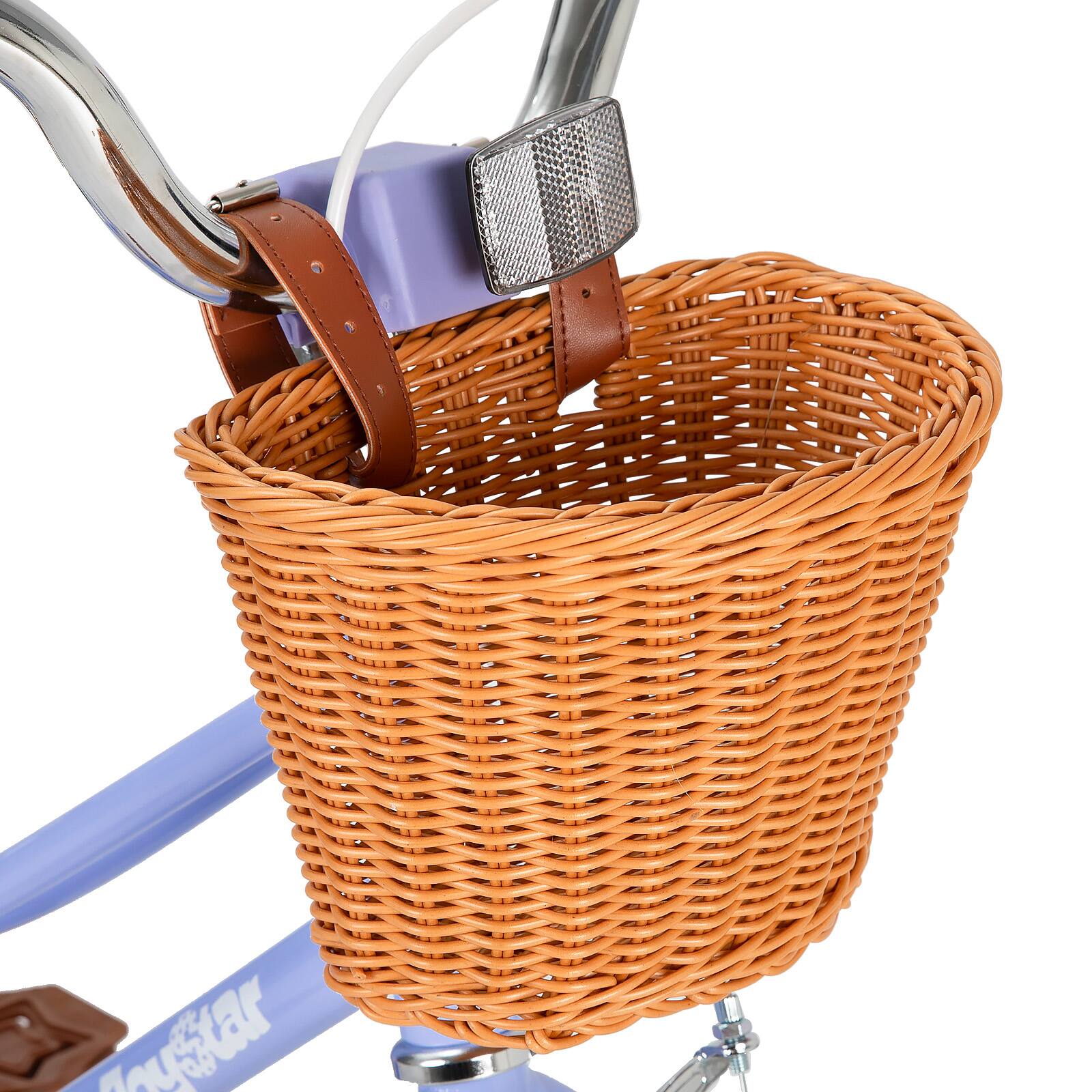 Alt View 5. JOYSTAR - JOYSTAR Fantasy 16 Inch Kids Bike with Training Wheels & Basket, Children's Bike for 4-7 Years Old Boys Girls, Purple - Purple.